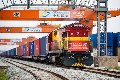 陜西西安首趟中老鐵路國際貨運(yùn)列車開行